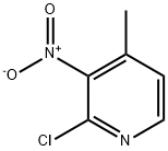 2-氯-4-甲基-3-硝基吡啶,23056-39-5,结构式