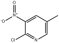 2-氯-5-甲基-3-硝基吡啶,23056-40-8,结构式