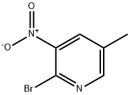 2-ブロモ-5-メチル-3-ニトロピリジン 化学構造式