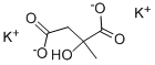 (+/-)-2-羟基-2-甲基丁二酸钾, 2306-22-1, 结构式