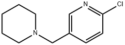 2-クロロ-5-(1-ピペリジニルメチル)ピリジン 化学構造式