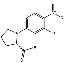 N-(3-Chloro-4-nitrophenyl)-L-proline Structure