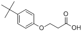 3-(4-叔丁基苯氧基)丙酸 结构式
