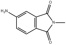 4-アミノ-N-メチルフタルイミド 化学構造式