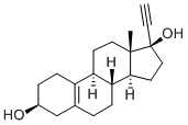 17-alpha-Ethynyl-estr-5(10)-ene-3-beta,17-beta-diol 结构式