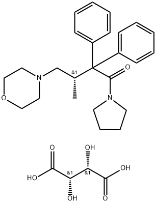 DextroMoraMide D-Tartrate Struktur