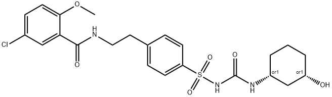 rac cis-3-Hydroxy Glyburide Struktur