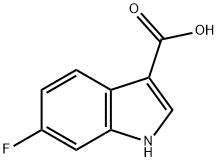 6-氟-吲哚-3-羧酸, 23077-44-3, 结构式
