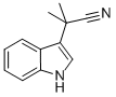 1H-Indole-3-acetonitrile, a,a-dimethyl- Structure