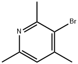 3-溴-2,4,6-三甲基吡啶,23079-73-4,结构式