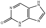 2-ヒドロキシ-1H-プリン 化学構造式