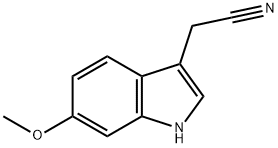 6-甲氧基吲哚-3-乙腈,23084-35-7,结构式