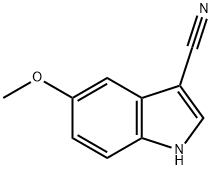 3-氰基-5-甲氧基吲哚,23084-36-8,结构式