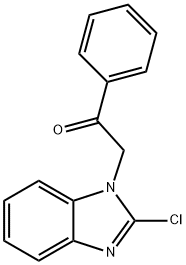 2-(2-CHLORO-1H-BENZIMIDAZOL-1-YL)-1-PHENYLETHANONE Structure