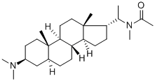Acetamide, N-(3-beta-(dimethylamino)-5-alpha-pregnan-20-alpha-yl)-N-me thyl- Structure