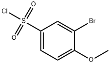 3-ブロモ-4-メトキシベンゼンスルホニルクロリド 化学構造式