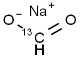 甲酸-13C 钠盐, 23102-86-5, 结构式