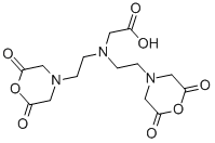 DIETHYLENETRIAMINEPENTAACETIC DIANHYDRIDE Structure