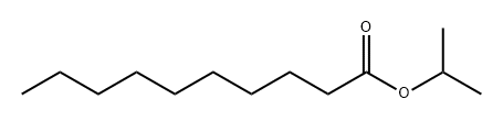 デカン酸イソプロピル 化学構造式