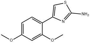 4-(2,4-二甲氧基苯基)-1,3-噻唑-2-胺,23111-45-7,结构式