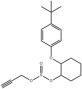 亜硫酸2-(p-tert-ブチルフェノキシ)シクロヘキシル2-プロピニル 化学構造式