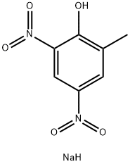 4,6-ジニトロ-o-クレゾール ナトリウム 化学構造式