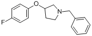1-BENZYL-3-(P-FLUOROPHENOXY)-PYRROLIDINE Structure