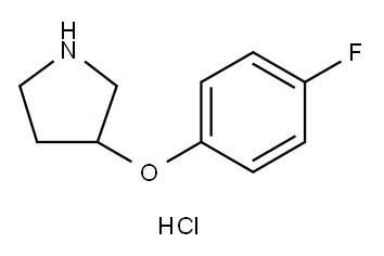 3-(4-氟苯氧基)吡咯烷盐酸盐, 23123-11-7, 结构式