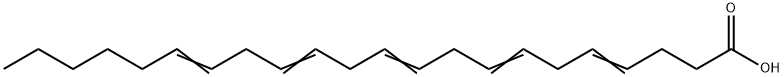 4,7,10,13,16-DOCOSAPENTAENOIC ACID, 2313-14-6, 结构式