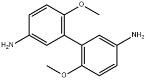 2,2'-ジメトキシビフェニル-5,5'-ジアミン 化学構造式