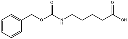 5-(カルボベンゾキシアミノ)吉草酸 化学構造式