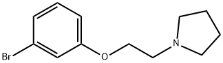1-(2-(3-溴苯氧基)-乙基)吡咯烷,23136-18-7,结构式