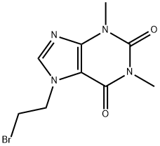 7-(2-bromoethyl)-3,7-dihydro-1,3-dimethyl-1H-purine-2,6-dione Structure