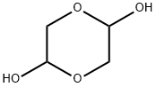 1,4-ジオキサン-2α,5β-ジオール 化学構造式