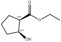 ETHYL CIS-2-HYDROXY-1-CYCLOPENTANECARBOXYLATE Struktur