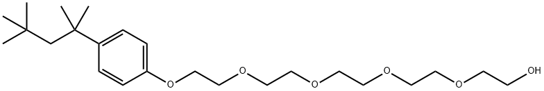 对特辛基酚聚氧乙烯醚 结构式