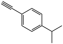 (4-イソプロピルフェニル)アセチレン 化学構造式
