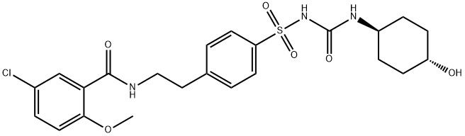 rac trans-4-Hydroxy Glyburide Struktur