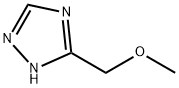 3-(メトキシメチル)-1H-1,2,4-トリアゾール 化学構造式