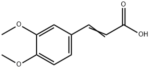 3,4-Dimethoxycinnamic acid Struktur