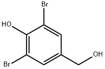 2,6-二溴-4-(羟甲基)苯酚 结构式