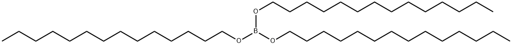 硼酸(三-N-十四(烷)基)酯 结构式