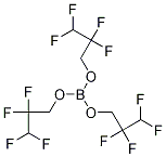 三(2,2,3,3-四氟丙基)硼酸 结构式