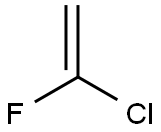 1-クロロ-1-フルオロエチレン 化学構造式