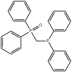 [(ジフェニルホスフィノ)メチル]ジフェニルホスフィンオキシド 化学構造式