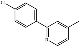 2-(4-CHLOROPHENYL)-4-METHYLPYRIDINE, 23182-19-6, 结构式