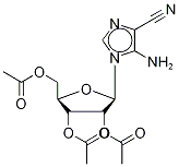 5-Amino-1-(2’,3’,5’-tri-O-acetyl--D-ribofuranosyl)-imidazole-4-carbonitrile Structure