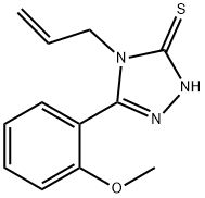 4-アリル-5-(2-メトキシフェニル)-4H-1,2,4-トリアゾール-3-チオール 化学構造式