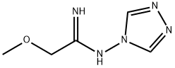 Ethanimidamide,  2-methoxy-N-4H-1,2,4-triazol-4-yl- Struktur