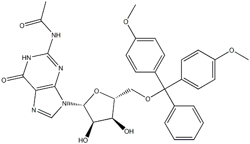 N-ACETYL-5'-DMT GUANOSINE Struktur